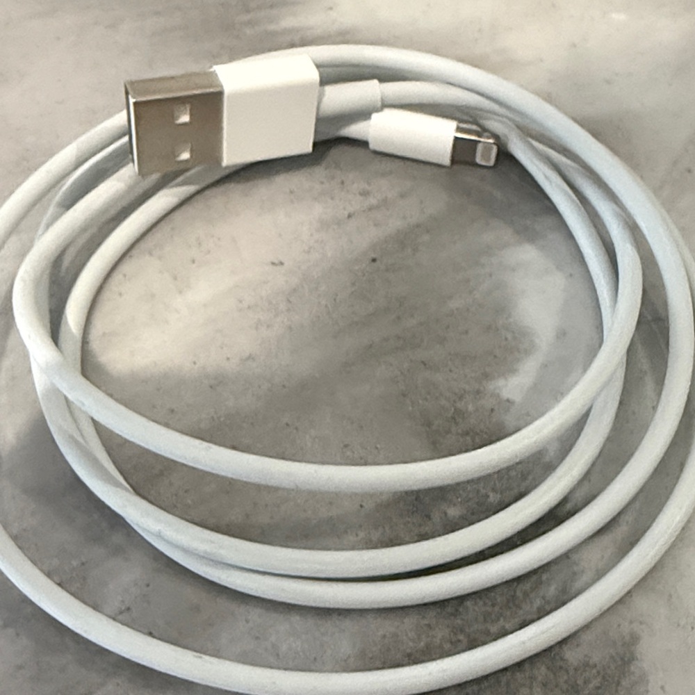 White USB Charging Cable